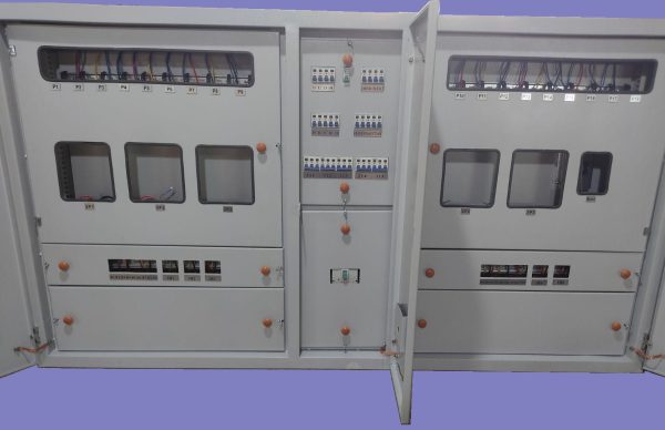 تابلو کنتوری ( مودم + 3 )، 3 کنتور ریلی تکفاز بهمراه مودم نصب بیرون ملک، روکار یا توکار